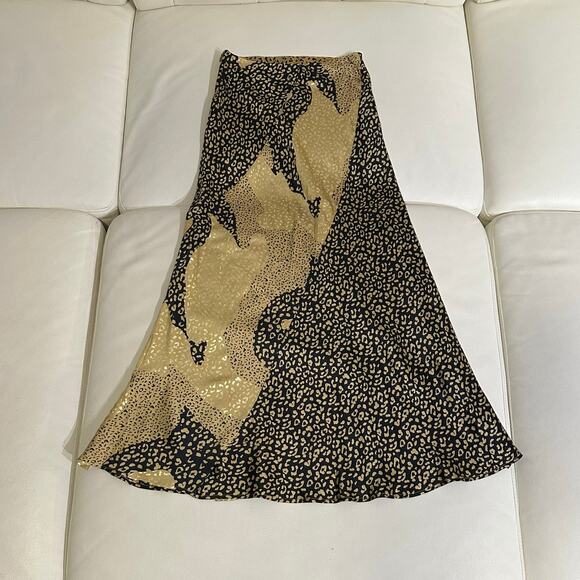 RIXO London Leopard Print Silk Slip Skirt - Picture 13 of 16